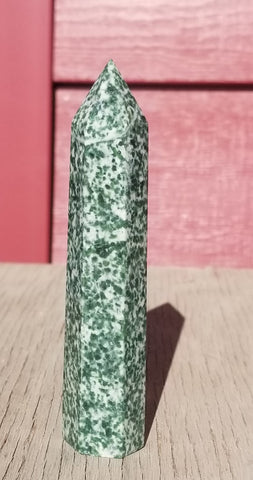 Natural Polished Green Tree Agate Point