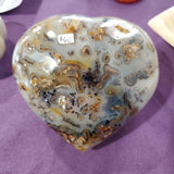 Natural polished Dendritic Agate heart