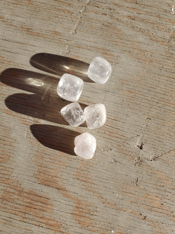 Natural polished Clear Quartz cube