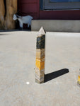 Natural polished Bumblebee Jasper point