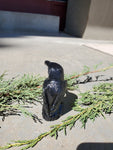 Natural carved Onyx Raven