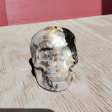 Natural Volcano Agate carved skull