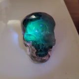 Natural Volcano Agate carved skull