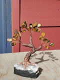 Natural polished crystal Money Tree