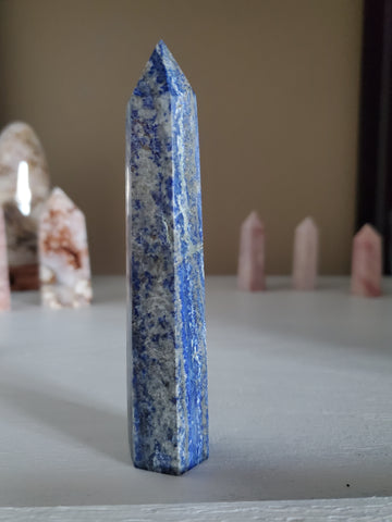 Natural polished Lapis Lazuli point