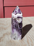 Natural polished Dream Amethyst point