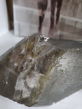 Natural raw Elmwood Calcite with Pyrite
