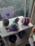 Natural raw Rainbow Fluorite piece