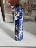 Natural polished Sodalite point