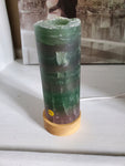 Natural polished Rainbow Fluorite lamp