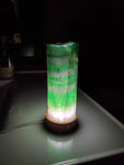 Natural polished Rainbow Fluorite lamp