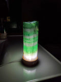 Natural polished Rainbow Fluorite lamp