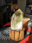 Natural polished Citrine double point
