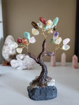 Natural polished crystal Money Tree