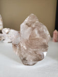 Natural polished carved Smokey Quartz flame
