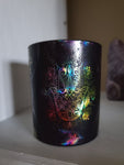 Hamsa Crystal candle