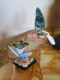 Natural Hummingbird carving