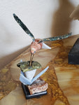 Natural Hummingbird carving