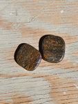 Natural polished mini palm stone
