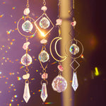 Amethyst Crystal Suncatcher - Purple Healing Gemstone Decor