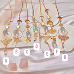 Butterfly Fairy Suncatchers with Rose Quartz