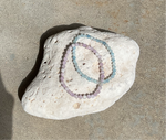 Natural Kunzite or Aquamarine bracelet