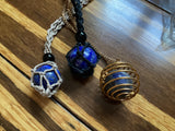 Natural polished Lapis Lazuli necklace