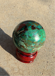 Natural Chrysocolla sphere