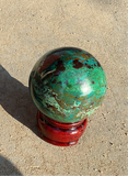 Natural Chrysocolla sphere