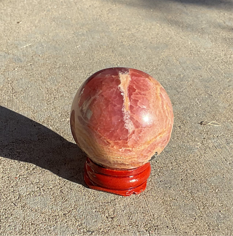 Natural Rhodocrosite sphere