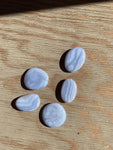 Natural Blue Lace Agate palm stone