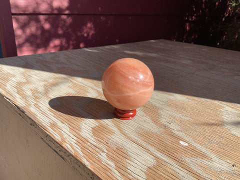 Natural  Peach Moonstone sphere