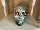 Natural Green Tree Agate skull