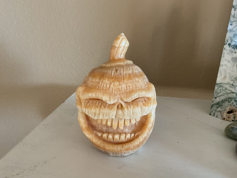 Natural crystal Jack-o-Lantern