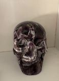 Natural Chevron Amethyst skull