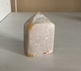Natural Druzy Agate point
