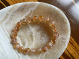 Natural polished crystal bracelet