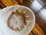 Natural polished crystal bracelet