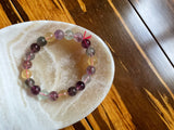 Natural polished crystal bracelet