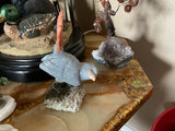 Natural carved birds