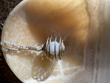 Natural polished tumble cage necklace