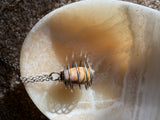 Natural polished tumble cage necklace