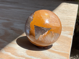 Natural Golden Healer Quartz sphere