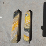 Natural polished Bumblebee Jasper point