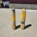 Natural polished Bumblebee Jasper point