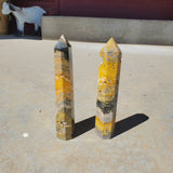 Natural polished Bumblebee Jasper point