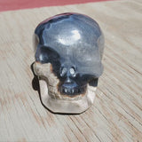 Natural Volcano Agate carved skull