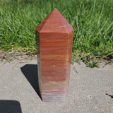 Natural polished Fire Quartz point