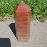 Natural polished Fire Quartz point