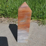 Natural polished Fire Quartz point